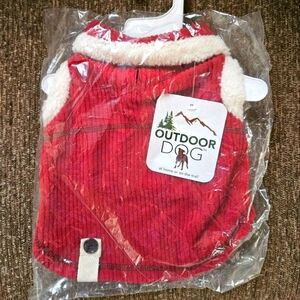 NWT Ribbed Polar Fleece Dog Jacket. S. New. Outdoor Dog.